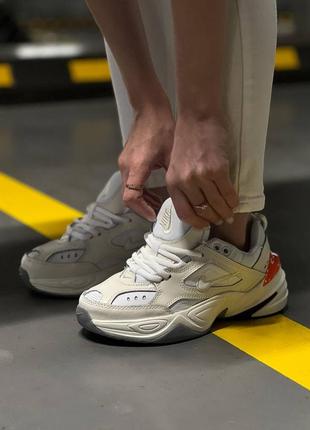 Кросівки жіночі, nike m2k tekno beige orange