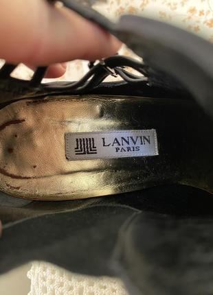 Оригінальні черевики сапожки lanvin оригінал франція париж сапоги весняні туфлі туфли ботильйони ботинки 38 чоботи демізесонні демі4 фото