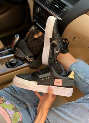 Кросівки nike air force type n.354 black кроссовки
