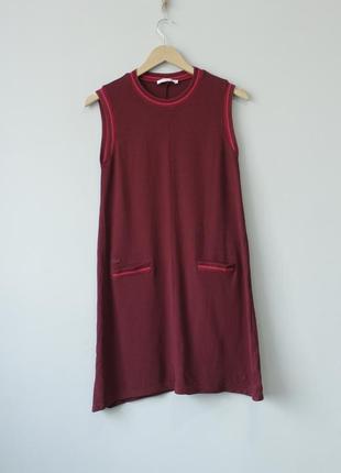 Lacoste женское платье без рукавов бордовое локосте fred perry polo ralph lauren hugo boss zara меди 38 m 8 uniqlo
