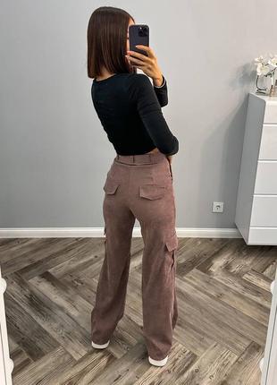 Жіночі стильні вельветові брюки штани 5 кольорів6 фото