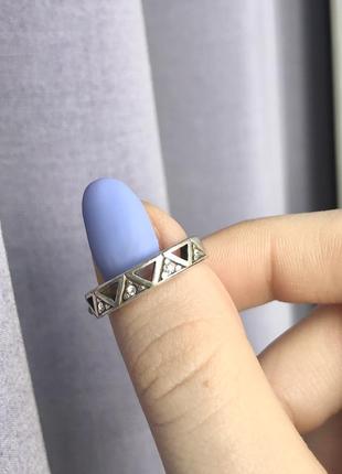 Серебренное кольцо с фианитами. винтаж, средневековье, кельты3 фото
