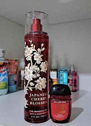 Спрей, міст для тіла і санітайзер japanese cherry blossom bath&body works3 фото