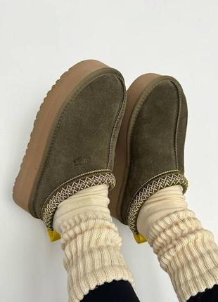 Уггі угги уги угі ugg tazz platform burnt olive premium ❄️1 фото