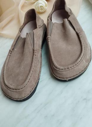 Birkenstock duma шкіряні замшеві туфлі лофери мокасіни мюлі7 фото