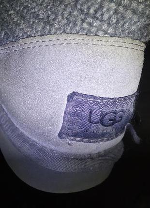 Вязанные сапожки ugg на овчине3 фото