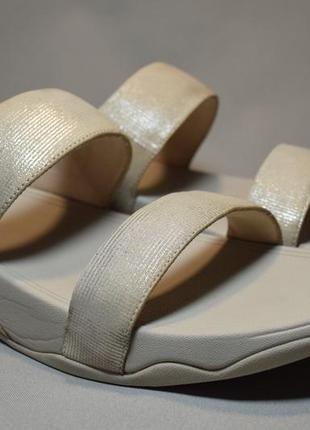 Шльопанці fitflop lulu slide сандалі босоніжки жіночі шкіряні. оригінал. 42 р.