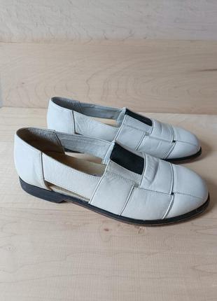 Шкіряні вінтажні жіночі туфлі лофери bama. у ідеальному стані3 фото