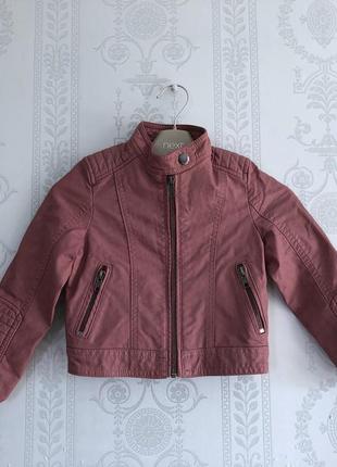 Куртка косуха,детская куртка,розовый,пудровый palomino c&a!1 фото