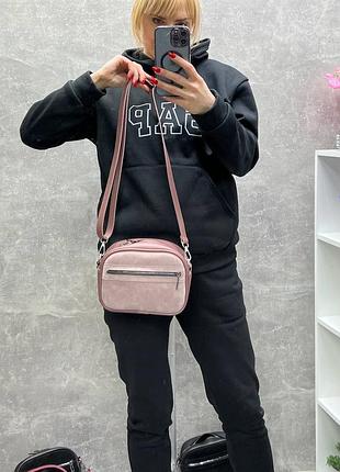 Жіноча сумка крос-боді, клатч🤎🤎🖤🖤