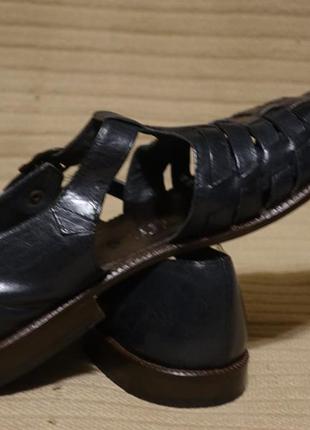 Добротные черные открытые  туфли ciao millano shoes italy 42 1/2 р.