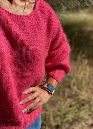 Шикарний мохеровий светр кофточка італія1 фото