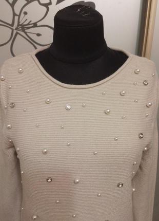 Итальянский шерстяной свитер джемпер пуловер ангора вискоза5 фото