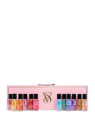 Подарунковий набір із 12 спреїв victoria's secret ultimate mist discovery set2 фото