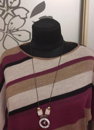 Брендовый шерстяной свитер джемпер пуловер большого размера шерсть5 фото