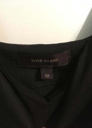 Чёрный комбинезон на тонких бретелях river island5 фото