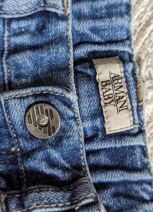 Сорочка теніска river island шорти джинсові armani на 12-18 місяці 86 см на6 фото