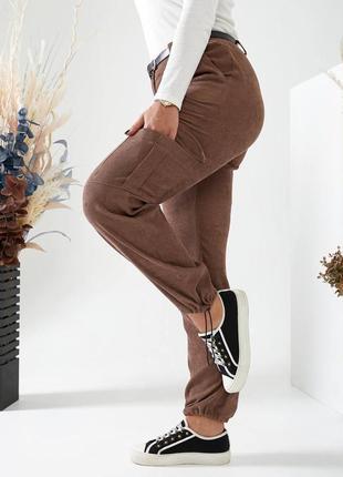 Зручні вельветові брюки-карго 46-56 розмірів. 2141822 фото