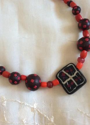 Винтажное колье ожерелье бусы