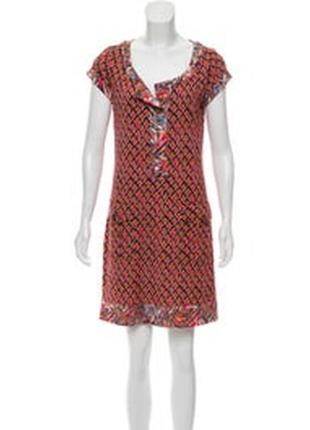 Diane von furstenberg комфортное платье шёлк джерси р 46 48