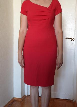 Платье футляр красное 12 размер
