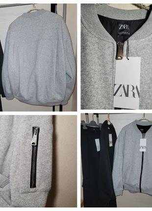 Новый весенний утепленный бомбер zara6 фото