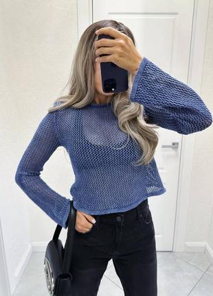 Жіночій светр сітка