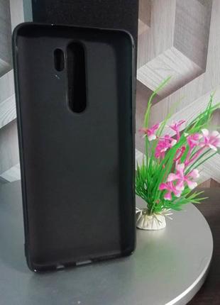 Силіконовий чохол для xiaomi redmi note 8 pro чорний з хмаркою2 фото