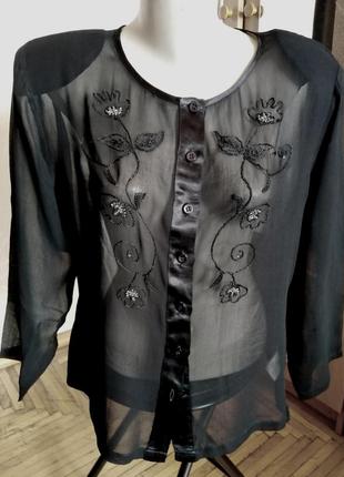 Винтажная шифоновая блуза dorothy perkins.
