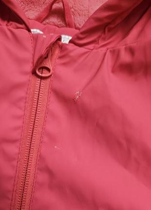 Lupilu комплект грязепруф дощовик на дівчинку на флісі 110/116 р дождевик на девочку набор куртка штаны на флисе6 фото