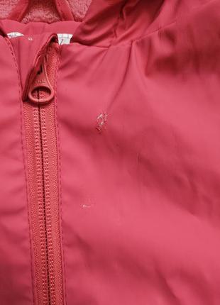 Lupilu комплект грязепруф дощовик на дівчинку на флісі 110/116 р дождевик на девочку набор куртка штаны на флисе5 фото