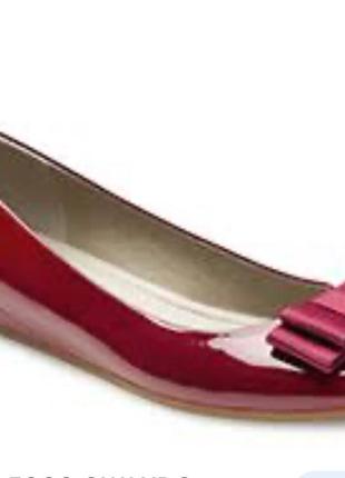 Туфли, балетки ecco оригинал, туфли с бантиком, лодочки