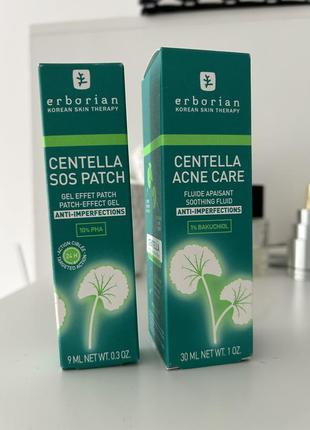 Erborian centella acne care (флюід 30 мл та гель 9 мл)1 фото