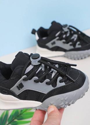 Кросівки дитячі "hе" сіро-чорні (код товару: 20593)