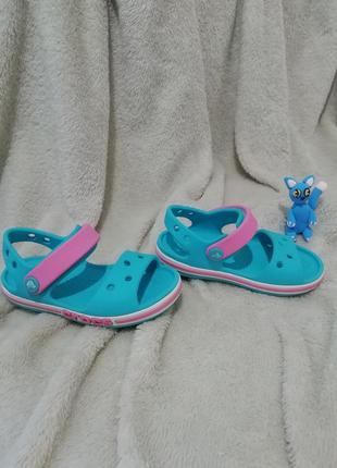 Босоножки crocs c 7, р. 22-23 , стелька 14,5 см3 фото