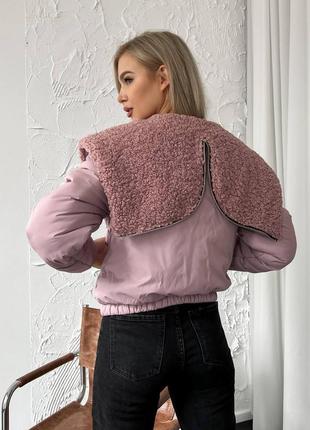 Стильна жіноча укорочена курточка3 фото