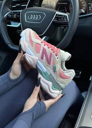 Жіночі кросівки new balance 9060 prm beige pink green3 фото