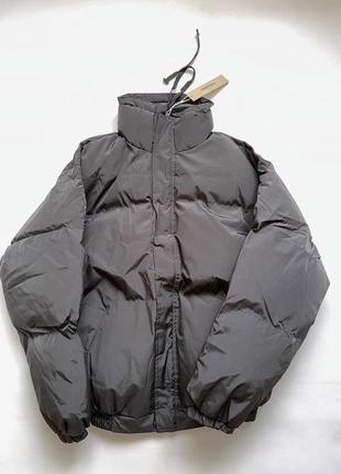 Пуховик essentials fear of god puffer jacket black