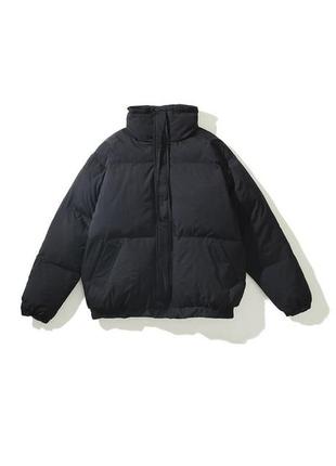 Пуховик essentials fear of god puffer jacket black