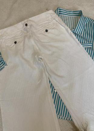 Шикарні льняні штани палаццо6 фото