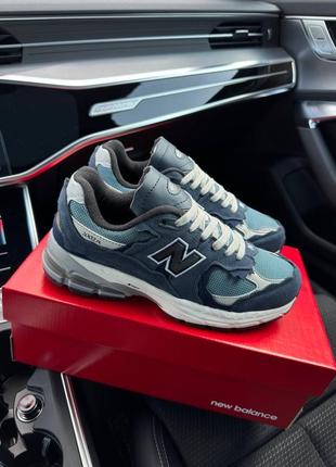 Чоловічі кросівки new balance 2002r navy blue7 фото