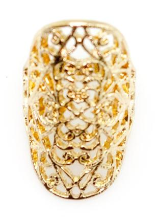 Широкое модное кружевное кольцо чалма  - золотая поэма3 фото