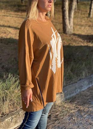 Туника кофточка блузон италия батал оверсайз