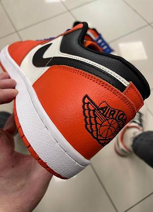 Шкіряні чоловічі кросівки nike air jordan 1 low 41-45 кроссовки мужские найк6 фото