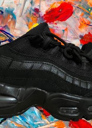 Nike air max 95 mono black кроссовки кеды найк ейр макс унисекс1 фото