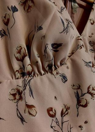 Ніжна шифонова сукня в квітковому принті5 фото