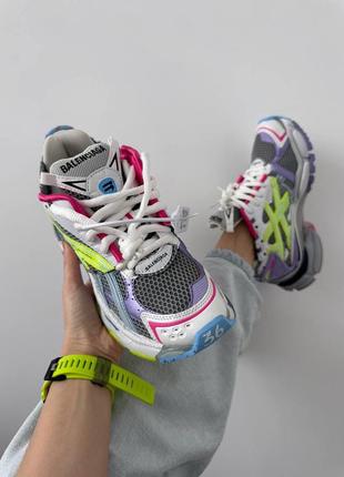 Balenciaga  runner trainer neon colors premium2 фото