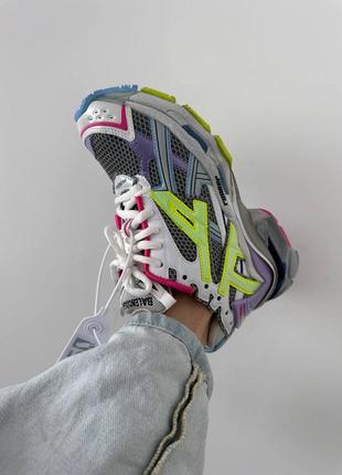 Balenciaga  runner trainer neon colors premium9 фото