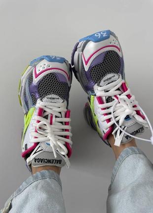 Balenciaga  runner trainer neon colors premium7 фото