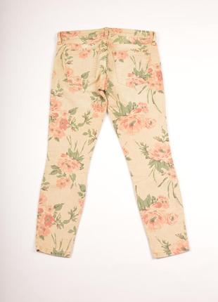 Джинси скінні current/elliott the stiletto haystack floral skinny jeans made in usa4 фото